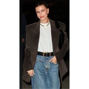 NWT Khaite Brown Corduroy Tanner Blazer size 8